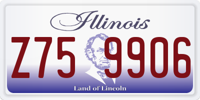 IL license plate Z759906