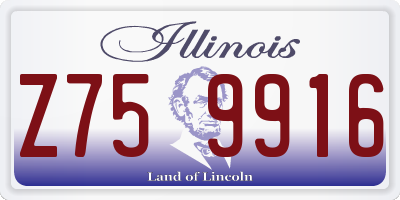 IL license plate Z759916