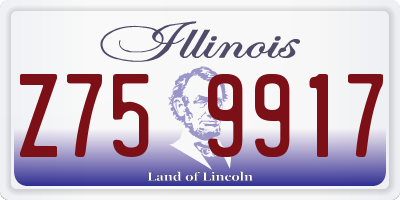 IL license plate Z759917