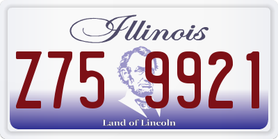 IL license plate Z759921