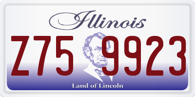 IL license plate Z759923