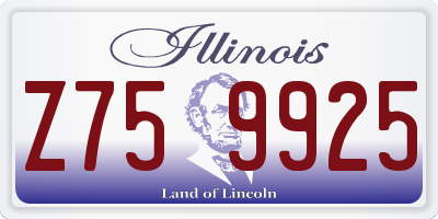 IL license plate Z759925