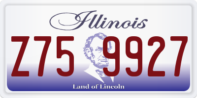 IL license plate Z759927