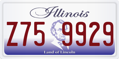 IL license plate Z759929