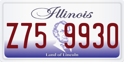 IL license plate Z759930