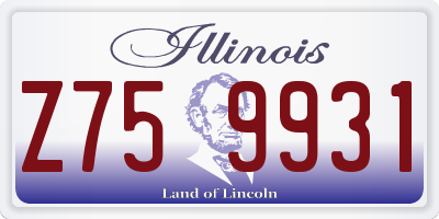 IL license plate Z759931