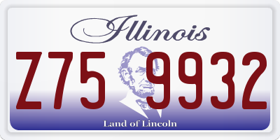 IL license plate Z759932
