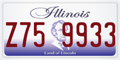 IL license plate Z759933
