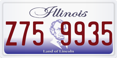 IL license plate Z759935