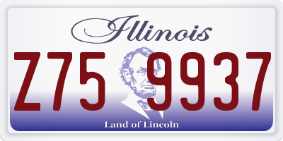 IL license plate Z759937