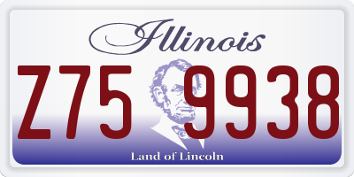 IL license plate Z759938