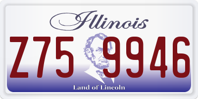 IL license plate Z759946