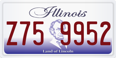 IL license plate Z759952
