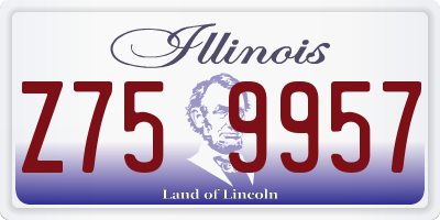 IL license plate Z759957
