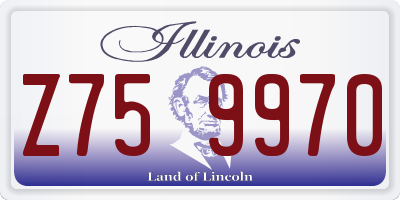 IL license plate Z759970