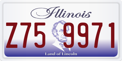 IL license plate Z759971