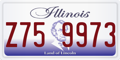 IL license plate Z759973