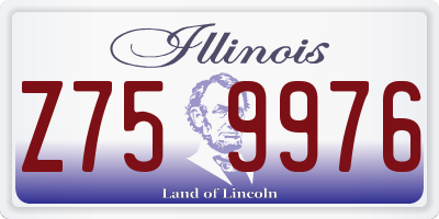 IL license plate Z759976