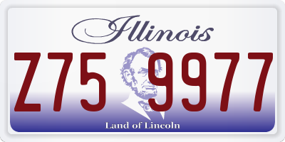 IL license plate Z759977