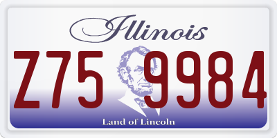 IL license plate Z759984