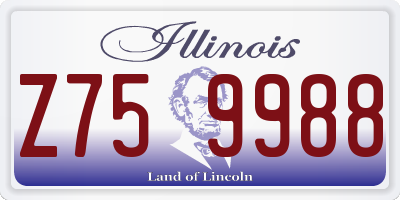 IL license plate Z759988