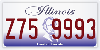 IL license plate Z759993