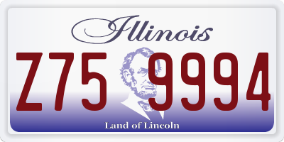 IL license plate Z759994