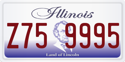 IL license plate Z759995