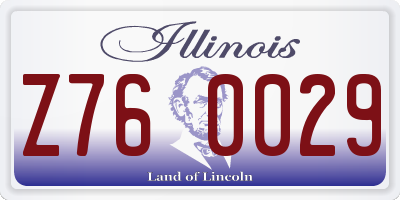IL license plate Z760029
