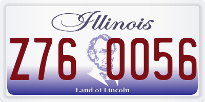IL license plate Z760056