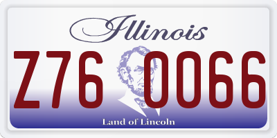 IL license plate Z760066