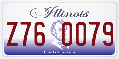 IL license plate Z760079