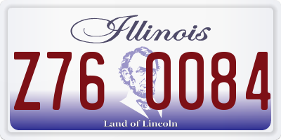 IL license plate Z760084