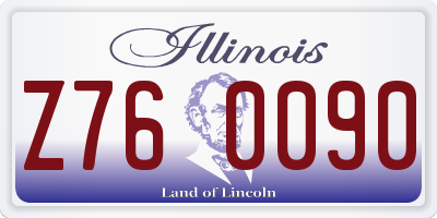 IL license plate Z760090