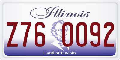 IL license plate Z760092
