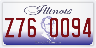 IL license plate Z760094