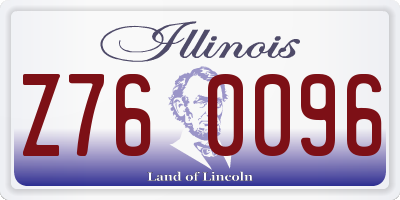 IL license plate Z760096