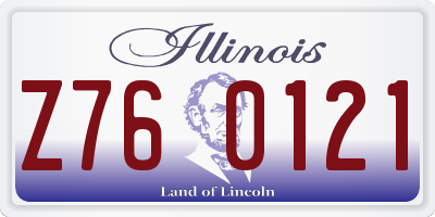 IL license plate Z760121