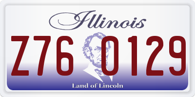 IL license plate Z760129