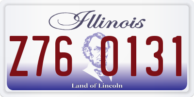 IL license plate Z760131