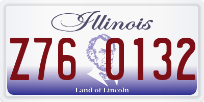 IL license plate Z760132
