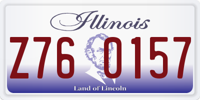 IL license plate Z760157