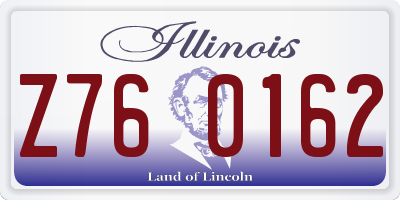 IL license plate Z760162