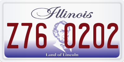 IL license plate Z760202