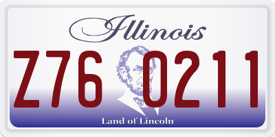 IL license plate Z760211