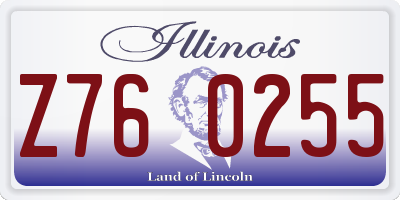IL license plate Z760255
