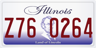 IL license plate Z760264