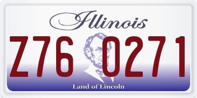 IL license plate Z760271