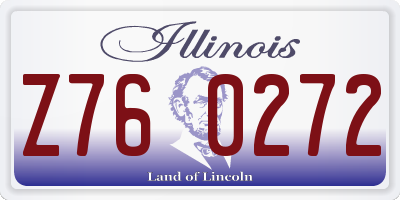 IL license plate Z760272