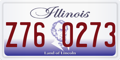 IL license plate Z760273